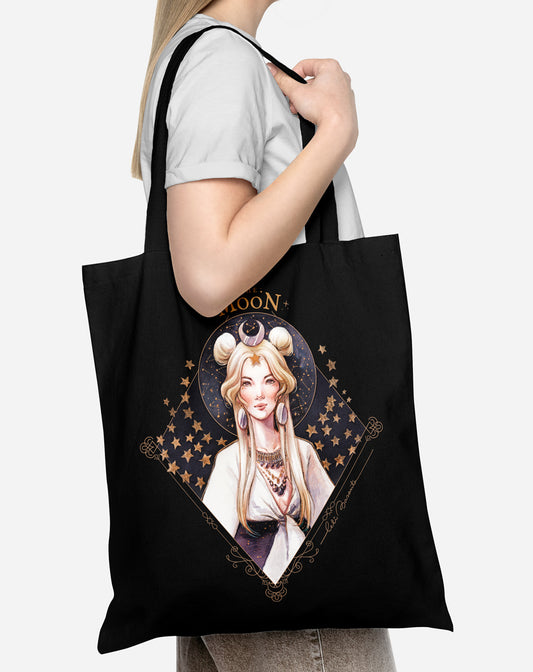 ToteBag The Moon Color Negro