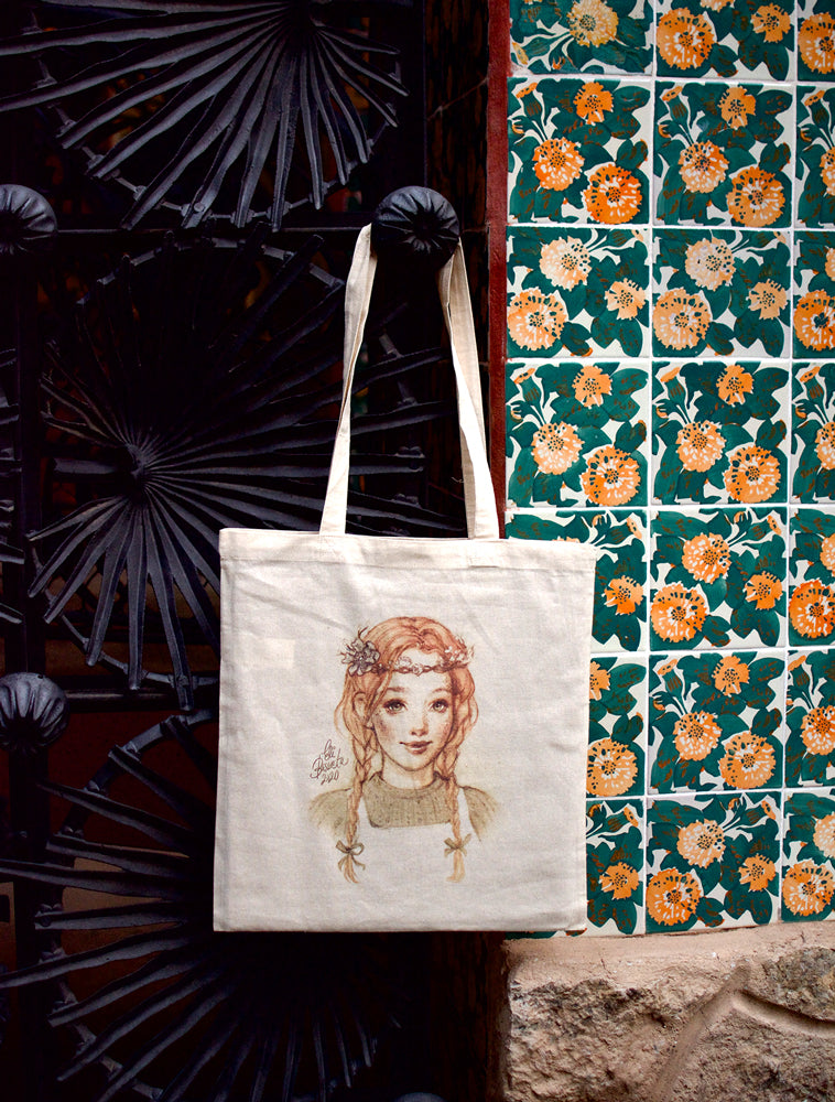 Tote Bag Anne with an E Color Natural