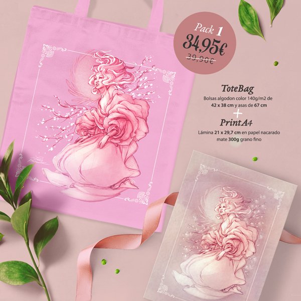Pack Roses (ToteBag+Print)